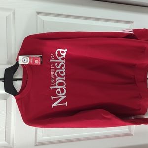 Nwt Men's Adidas Nebraska Huskers Tailgate Sweater